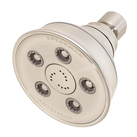 Speakman 5-Jet Shwrhd, W/ Mssg Brshd Nkl Fn S-3014-BN